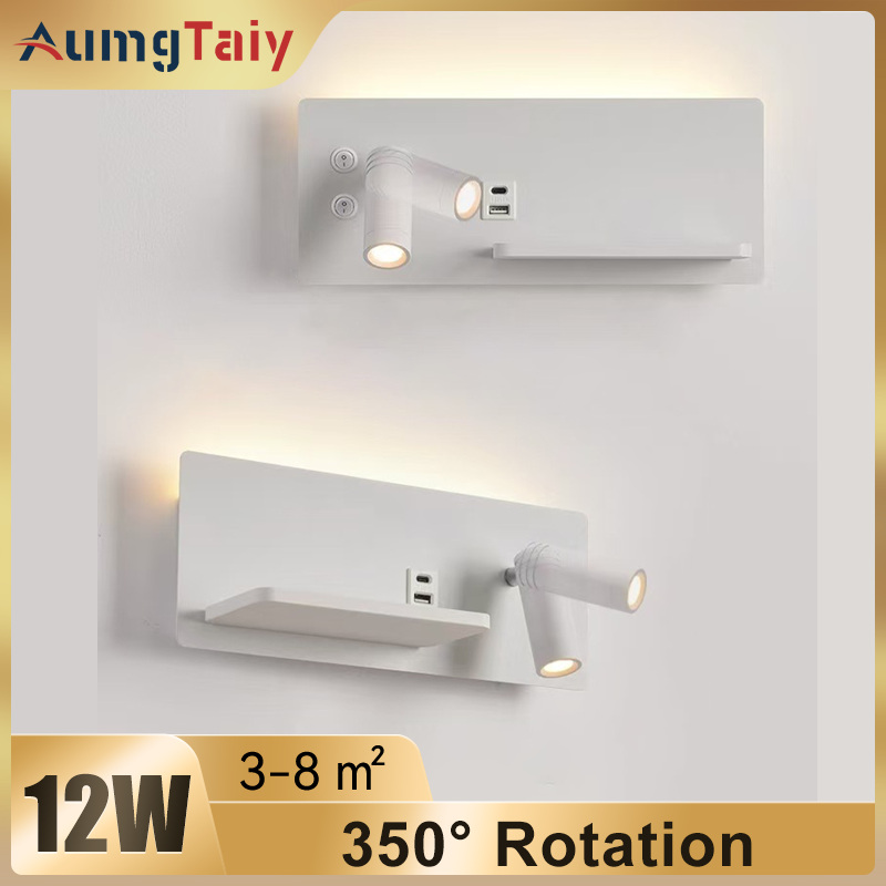 Home Bathroom Lighting Design - Nachtkastje leeswandlamp Scandinavische moderne LED-wandlamp met