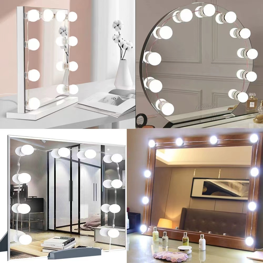 Home Theater Bathroom - LED-lichtpasta spiegel make-up gloeilampen, make-upspiegel ijdelheid