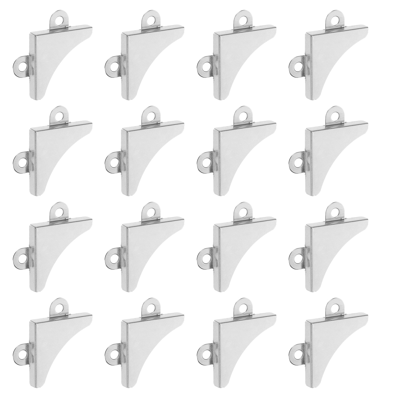 Home Theater Bathroom - 50 stuks metalen L-vormige hoekbeugels badkamerspiegelmontage