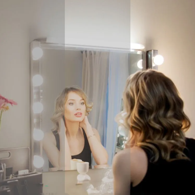 Home Theater Bathroom - LED cosmetische make-upspiegelverlichting Hollywood-stijl USB dimbaar