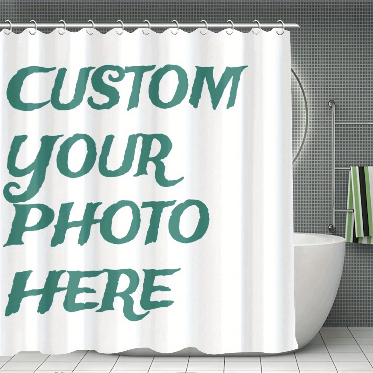 Douchegordijn met eigen foto,  - Home Bathroom Images recensie en prijs