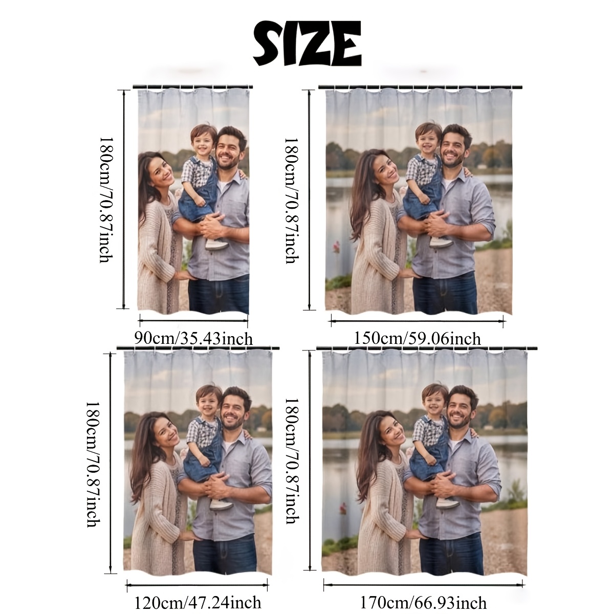 Douchegordijn met eigen foto,  - Home Bathroom Images recensie en prijs