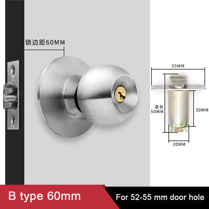 Aluminium ronde deurknoppen Ro - Home Bathroom Lock recensie en prijs