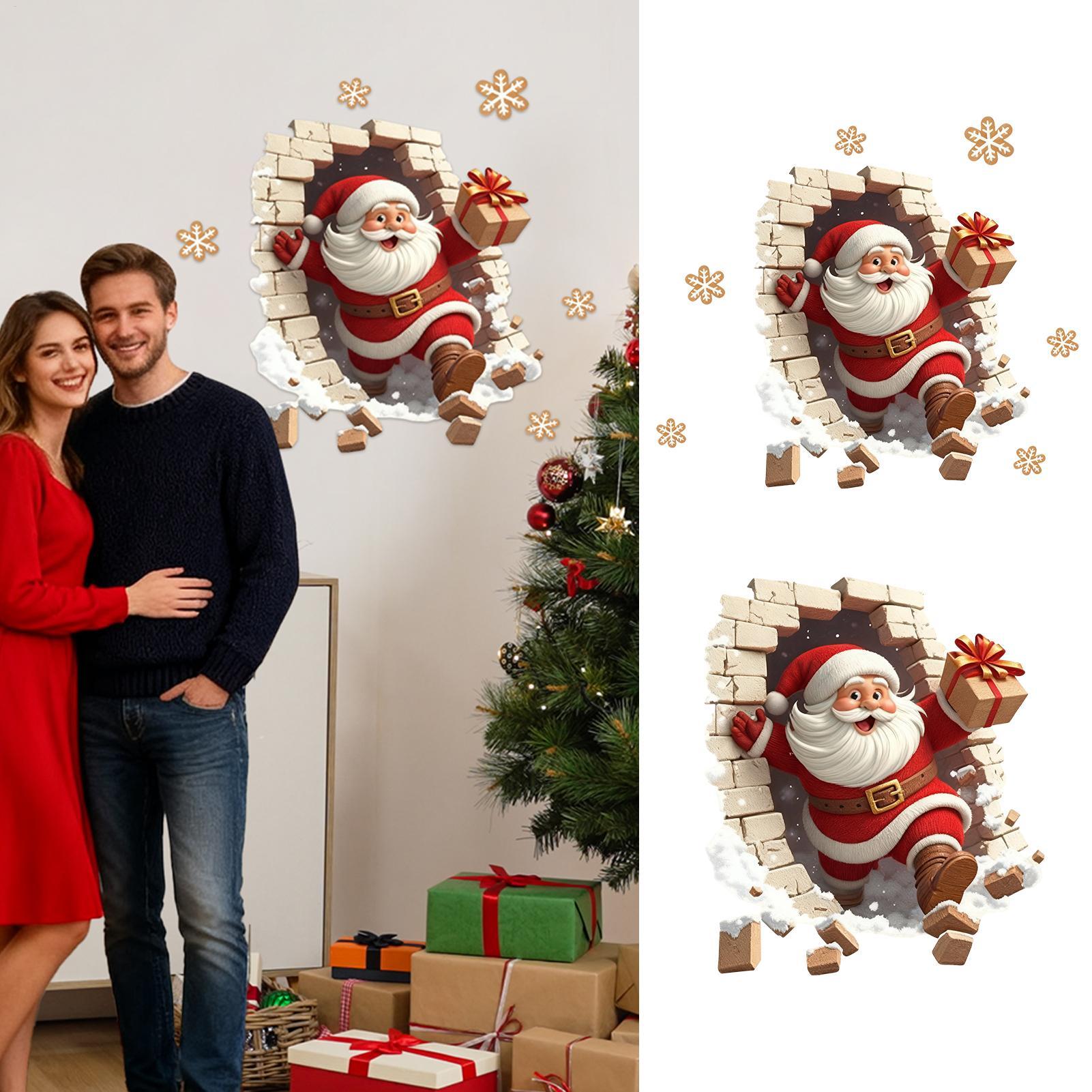 Kerstman muurstickers kerststi - Home Bathroom Break recensie en prijs