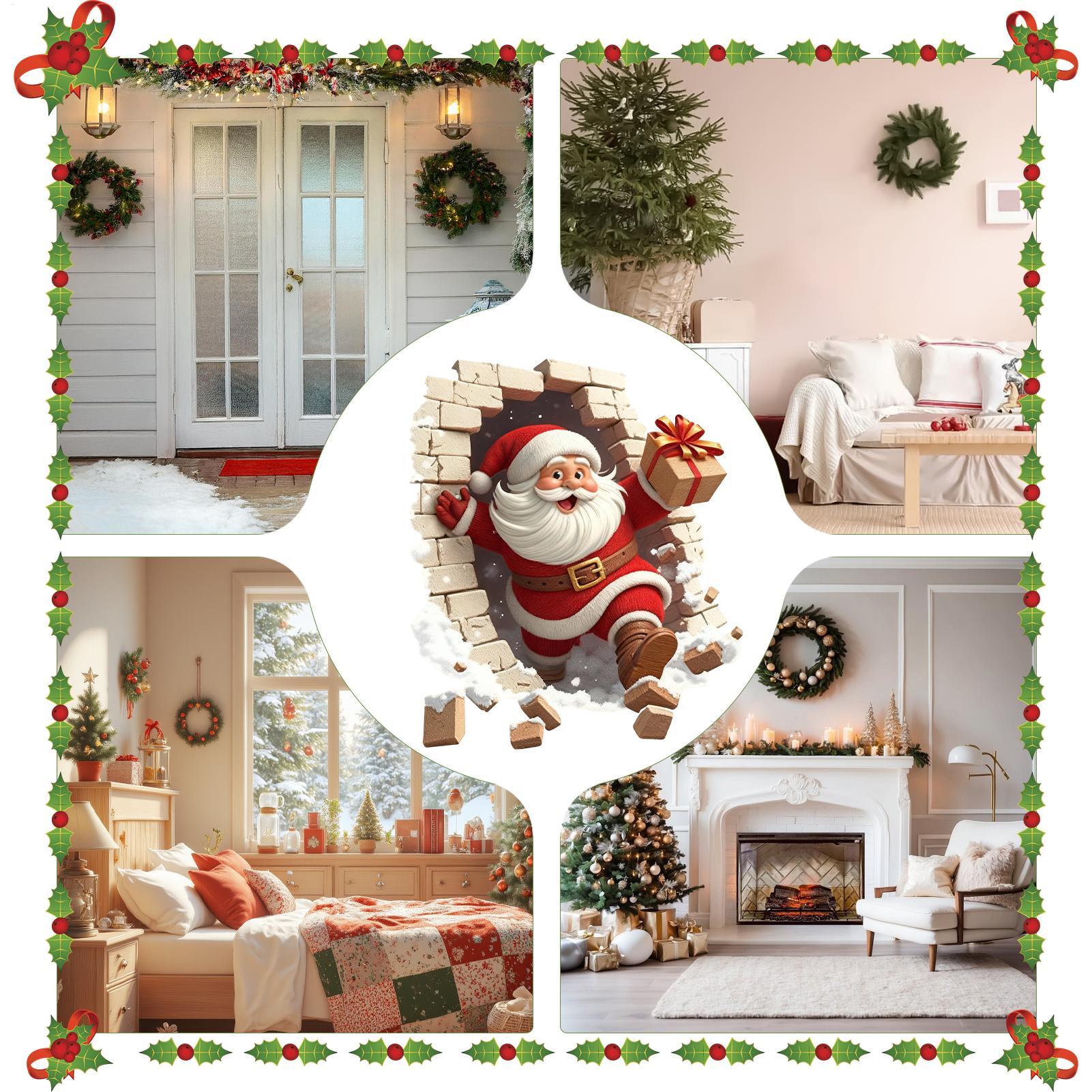 Kerstman muurstickers kerststi - Home Bathroom Break recensie en prijs