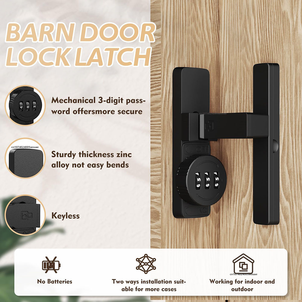 Beveiliging Schuur Deurslot 3- - Home Bathroom Lock recensie en prijs