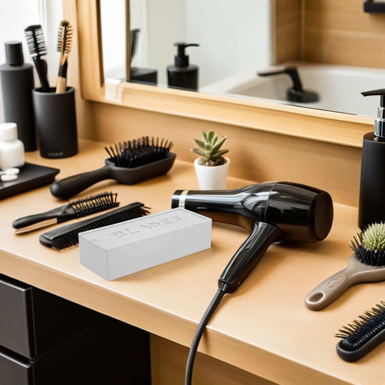 Bruine dubbelcompartimentige o - Home One Bathroom Accessories recensie en prijs