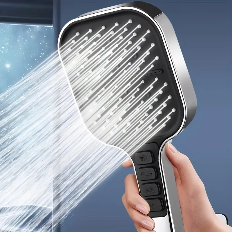 7-setting zilveren handdouchek - Home One Bathroom Accessories recensie en prijs