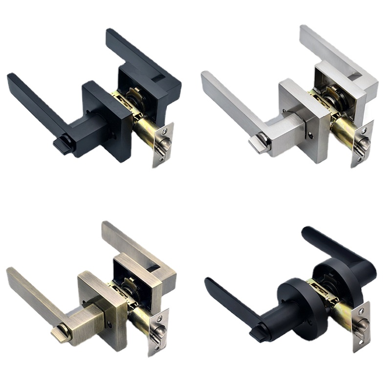 Zwarte deurgreep Deurgreepslot - Home Bathroom Lock recensie en prijs