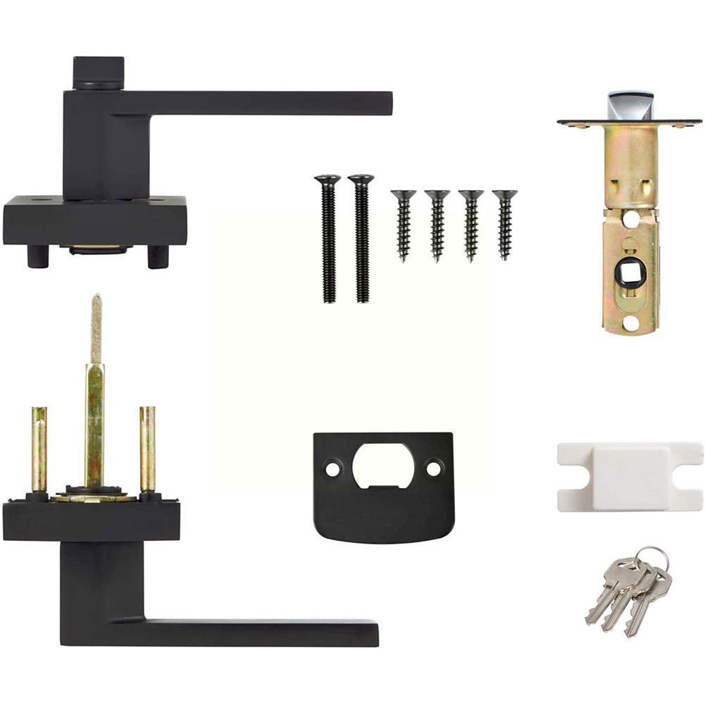 Zwarte deurgreep Deurgreepslot - Home Bathroom Lock recensie en prijs