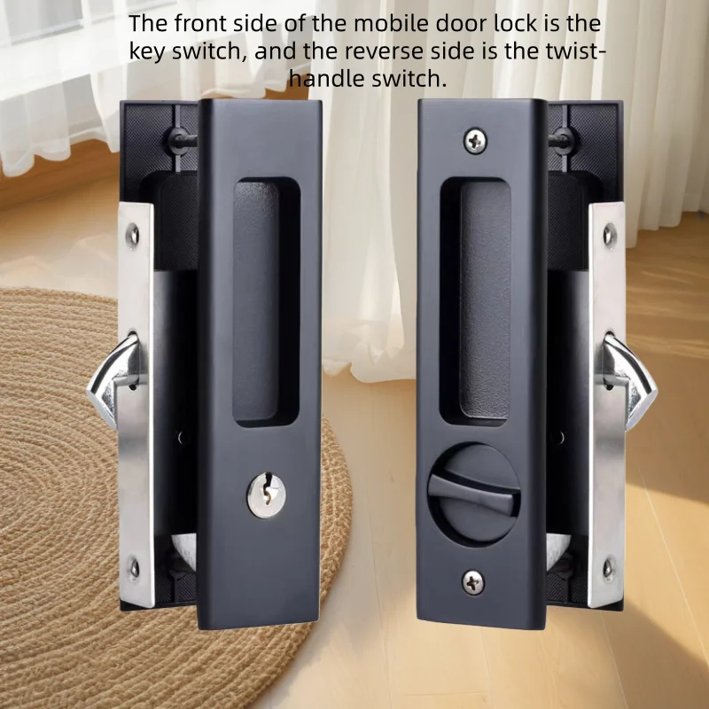 Robuuste zwarte schuifdeurhaak - Home Bathroom Lock recensie en prijs