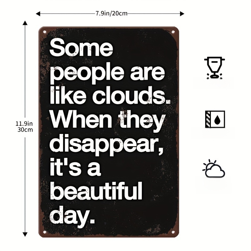 Een leuke metalen plaat, humor - Home Bathroom Signs recensie en prijs